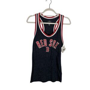 Campus Lifestyle MLB Boston Red Sox Women Sz S Metallic Graphic Tank Top NWT